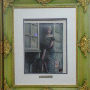 'Marilyn Monroe.. 16X20 Mat with 3D 11x14 ART/Stamp Framed Art Print